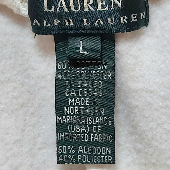 Lauren Ralph Lauren cuffed crop jogging pants Size L Color off white - Picture 5 of 13